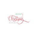 Marry Christmas lattering design vector type text