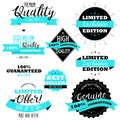 Flat design sale badges and stickers collection. Sale and promotion, delivery website and mobile badges, promo banners, special of Royalty Free Stock Photo