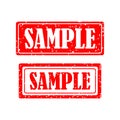Sample Stamp Grunge Texture Vector Illustration Royalty Free Stock Photo