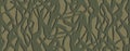 Stylish hiding bark camouflage, seamless pattern. Khaki dark forest camo. Vector wallpaper