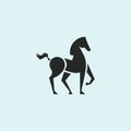 Horse logo vector design template Royalty Free Stock Photo