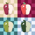 Apples pattern design