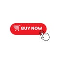 Buy now shop icon finger design vector Royalty Free Stock Photo