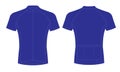 Blue color custom design cycling jersey template mock ups Royalty Free Stock Photo