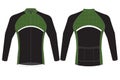 Custom Design full sleeve cycling jersey mock ups Royalty Free Stock Photo