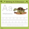 Illustrator of writing a-z dinosaur A