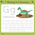 Illustrator of writing a-z dinosaur G