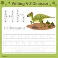 Illustrator of writing a-z dinosaur H