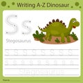 Illustrator of writing a-z dinosaur S