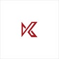 Initial letter km logo or mk logo vector design template Royalty Free Stock Photo