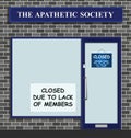 The Apathetic Society closed Royalty Free Stock Photo