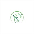 Horse logo vector design template Royalty Free Stock Photo