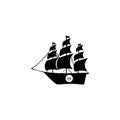 Sailing boat  Logo Template vector icon illustration design Royalty Free Stock Photo