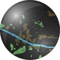 Florence vector map button with dark colors.