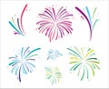 Variety of firework set design