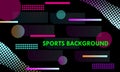 Modern abstract colorful sports backgrounds