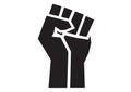 Black lives matter fist; The raised, clenched fist has become a symbol of the Black Lives Matter movement