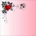 Vector illustration of a romantic love background