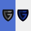 Simple G Letter Logo from Shield Shaped