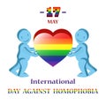 Vector illustration for International Day Against Homophobia