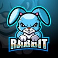 Rabbit mascot esport logo design