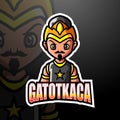 Gatotkaca mascot esport logo design