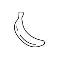 Banana line icon, fruit logo