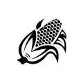Corn icon. isolated on white background. Royalty Free Stock Photo
