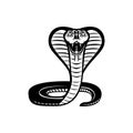 King cobra Sport snake mascot Royalty Free Stock Photo