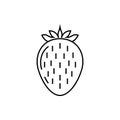 Strawberry line icon