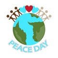 Peace Day all over the world.