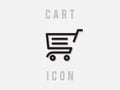 Shopping Cart Icon, flat design icon vector illustration logo template for many purpose. Isolated on white background. Royalty Free Stock Photo