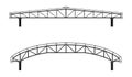 Roofing building steel frame cover roof truss. Basic components of a roof truss.