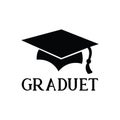Graduation icon vector. graduation icon academic