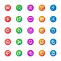 UI, UX - 25 icons image. Royalty Free Stock Photo