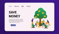 Save money landing page template