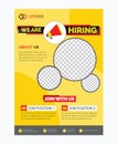 We are Hiring Job Recruitment Poster for Corporate Use .Hiring Recruitment Flyer Design Job Vacancy Advertisement Concept