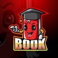 Graduation book mascot logo design