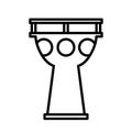 Oriental drum Darbuka symbol. Royalty Free Stock Photo