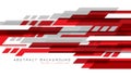 Abstract red grey white geometric speed technology futuristic design background vector Royalty Free Stock Photo