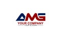 Strong initial AMG Logo template