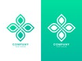 Beautiful Flower logo. For personal or business. Gradient colour.