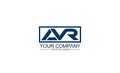 AVR strong initial logo template vector icon for any business Royalty Free Stock Photo