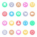 User Interface - 20 icons image. Royalty Free Stock Photo