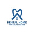 HOME DENTAL BLUE Royalty Free Stock Photo