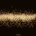 Abstract gold sparkle glittering background. Royalty Free Stock Photo