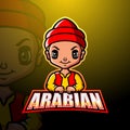 Arabian man mascot logo design