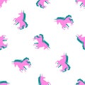 Seamless Unicorns Pattern Young Style, Vector Illustration EPS 10.