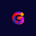 G Logo and Icon Vector Abstract Vector Multi color effect