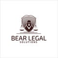 Bear logo mascot vector image